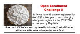  TIme to Register for 2025-2026 SY